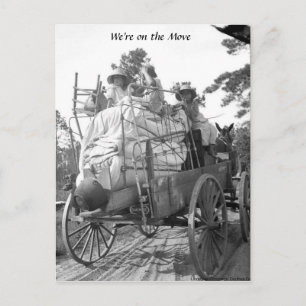 Cartão postal 'Estamos em movimento'