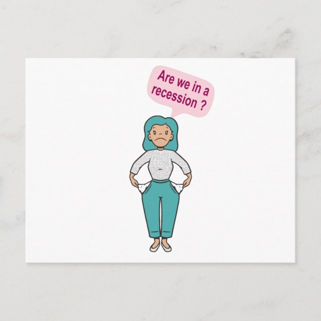 Cartão Postal Estamos em recessão? (Frente)