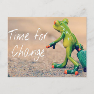 Cartão Postal Estamos nos movendo! Mas não com o sapo