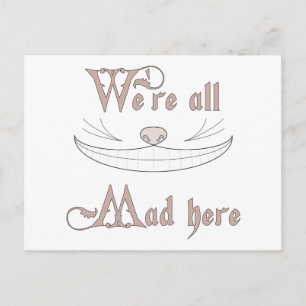 Cartão Postal Estamos todos loucos aqui