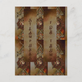 CARTÃO POSTAL ESTAMPUNHAS PARA TRUMP