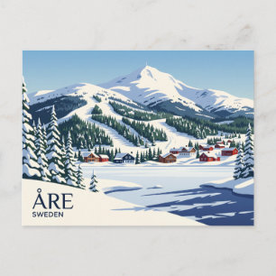 Cartão Postal Estância de Esqui Åre Suécia