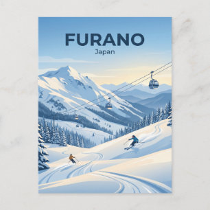 Cartão Postal Estância de Esqui Furano Japão