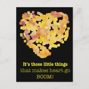Cartão Postal Estar apaixonado por aspas: São essas pequenas coi