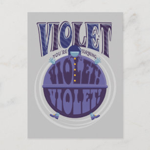 Cartão Postal Estás a tornar-te violeta, Violet!