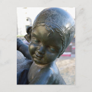 Cartão Postal Estátua Angélica em Barcelona, Cartão-postal Espan