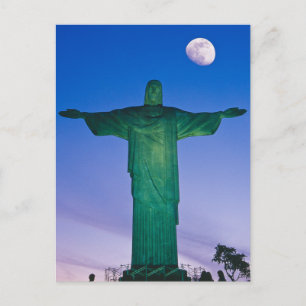 Cartão Postal Estátua Cristo Redentor  Rio de Janeiro Brasil