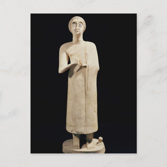Cartão Postal Estátua da Deusa Excelente, de Diga Asmar (Frente)