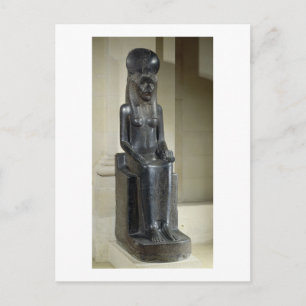 Cartão Postal Estátua da deusa leã Sekhmet, da