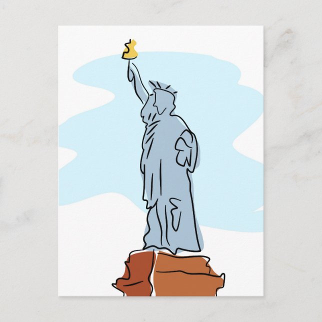 Cartão Postal Estátua da Liberdade (Frente)