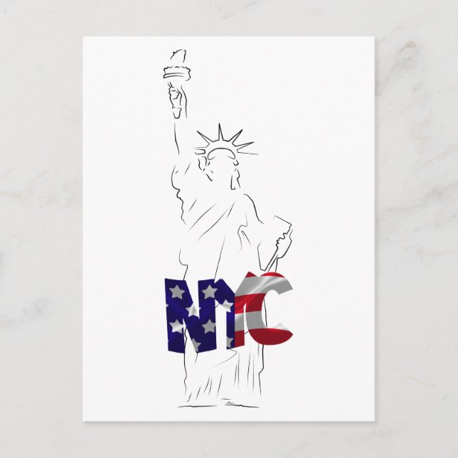 Cartão Postal Estátua da Liberdade (Frente)