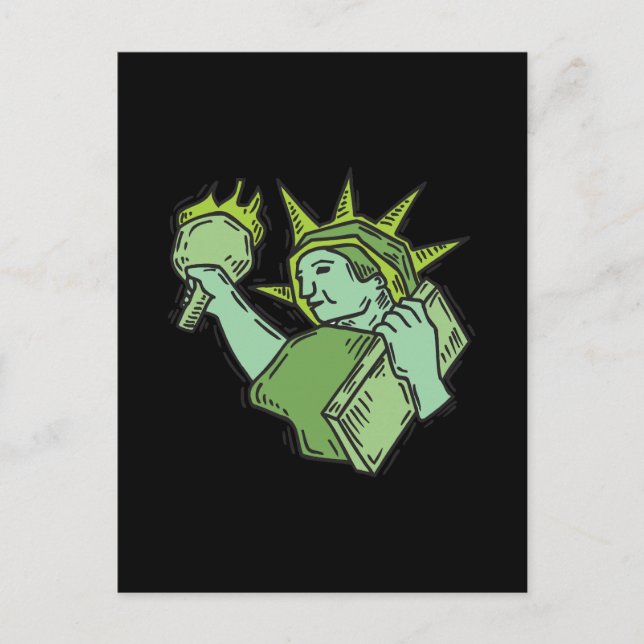 Cartão Postal Estátua Da Liberdade (Frente)