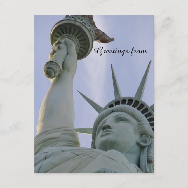 Cartão Postal Estátua da liberdade de estátua (Frente)