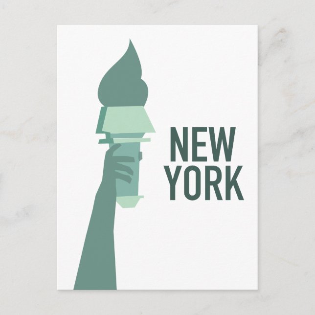 Cartão Postal Estátua da Liberdade de Nova York (Frente)