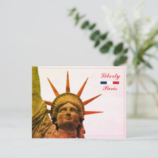 Cartão Postal Estátua da Liberdade em Paris, França