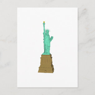 Cartão Postal Estátua da Liberdade: Modelo 3D: