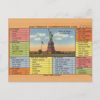 Cartão Postal Estátua da Piada da Liberdade