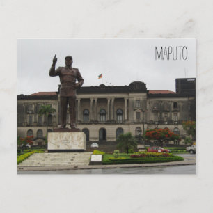 Cartão Postal estátua da prefeitura de maputo