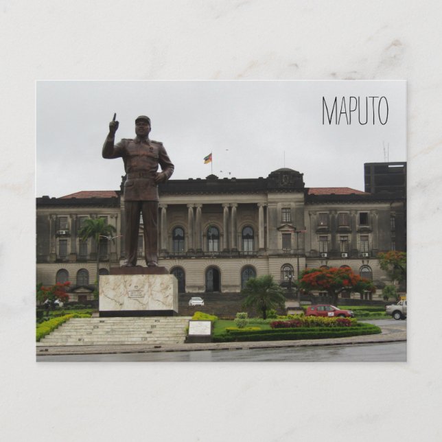 Cartão Postal estátua da prefeitura de maputo (Frente)