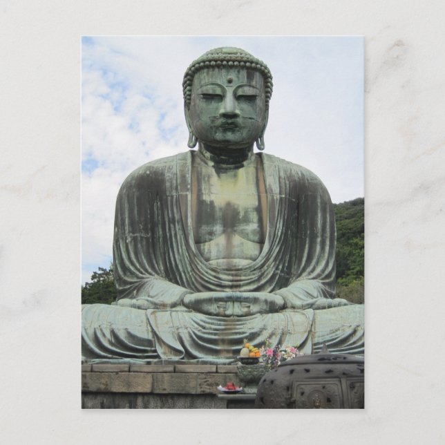 Cartão Postal Estátua de Buda Budismo (Frente)