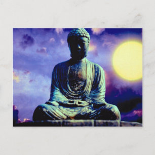 Cartão Postal Estátua de Buda com sol
