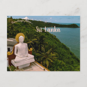 Cartão Postal Estátua de Buda no Sri Lanka
