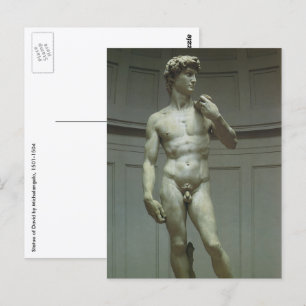 Cartão Postal Estátua de David por Michelangelo