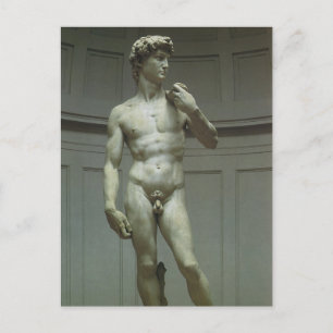 Cartão Postal Estátua de David por Michelangelo