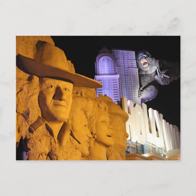 Cartão Postal Estátua de Gorilla #2 (Frente)