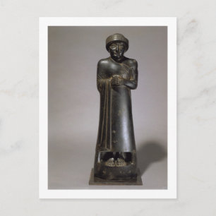 Cartão Postal Estátua de Gudea, Príncipe de Lagash, Neo-Sumério,