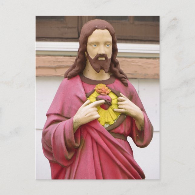 Cartão Postal Estátua de Jesus (Frente)