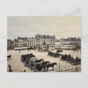 Cartão Postal Estátua de Joana de Arco por Foyatier, nos Márti