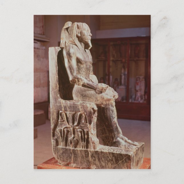 Cartão Postal Estátua de Khafre enthroned (Frente)