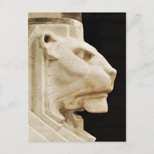 Cartão Postal Estátua de leões em Nottingham
