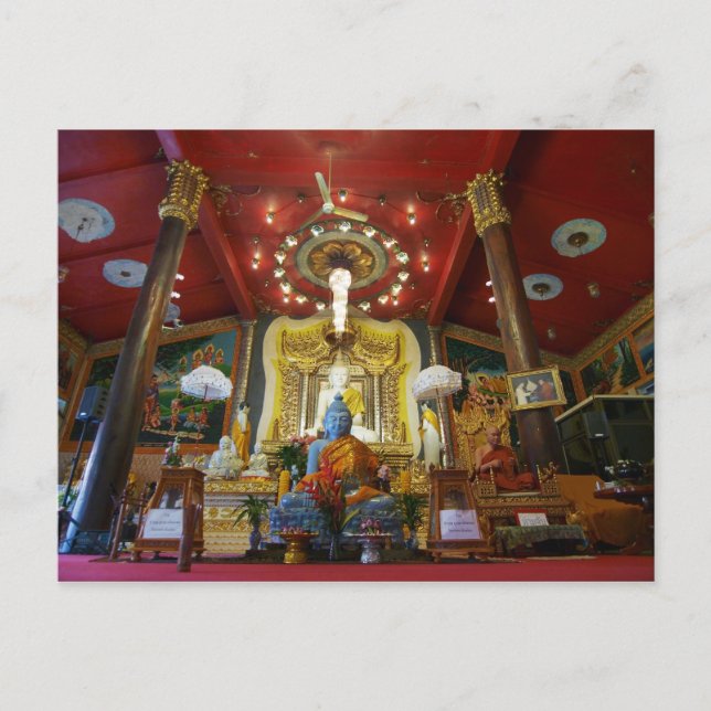 Cartão Postal Estátua de mármore de Buddha (Frente)