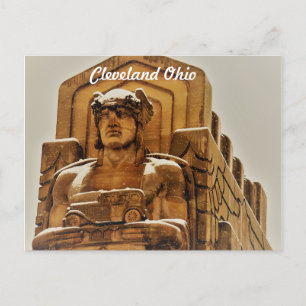 Cartão Postal Estátua de Neve Cleveland