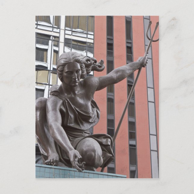 Cartão Postal Estátua de Portlandia, Portland, Oregon (Frente)