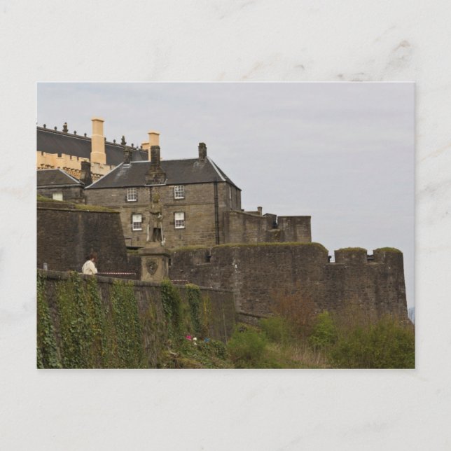 Cartão Postal Estátua de Robert Bruce no Castelo de Stirling (Frente)