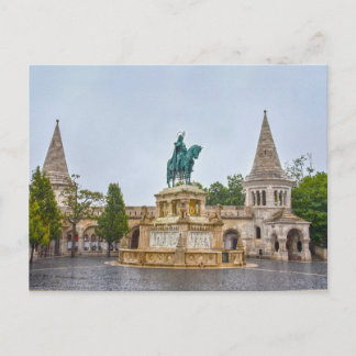 Cartão Postal Estátua de São Estêvão, Budapeste, Hungria