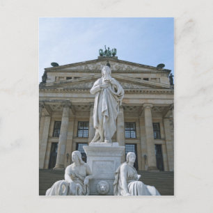 Cartão Postal Estátua de Schiller em Berlim