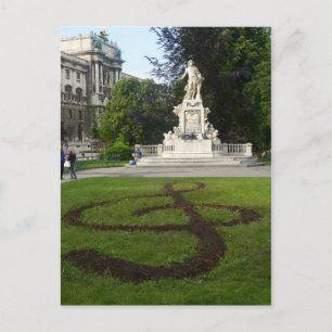 Cartão Postal Estátua de Viena (Mozart)