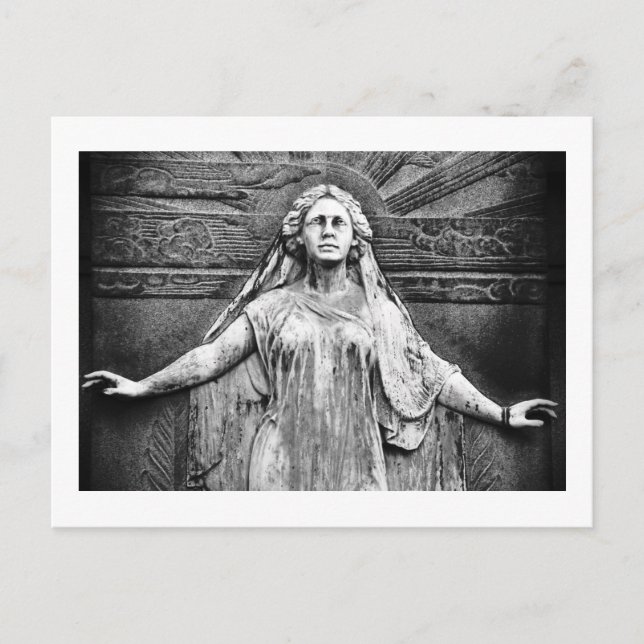 Cartão Postal Estátua do Cemitério, Angel (Frente)