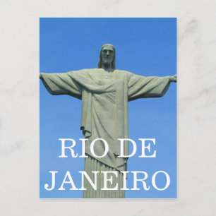 Cartão Postal estátua do cristo rio