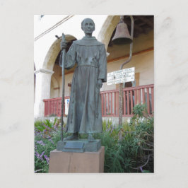 Cartão Postal Estátua do Padre Serra na Missão Barbara Papais no