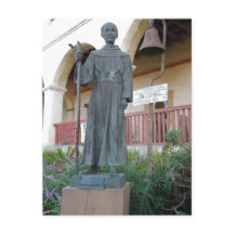 Estátua do Padre Serra na Missão Barbara Papais no