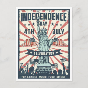 Cartão Postal Estátua do Retro da Liberdade