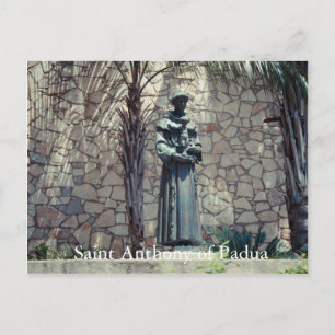 Cartão Postal Estátua do santo Anthony de Pádua Riverwalk