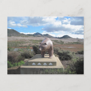 Cartão Postal: Estátua do Urso de Los Osos