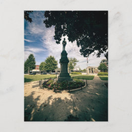 Cartão Postal Estátua Histórica na Praça do Sul