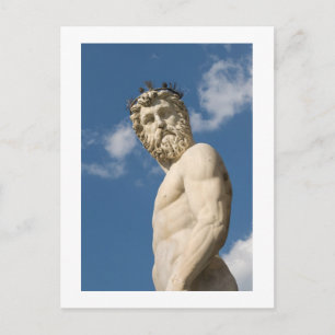 Cartão Postal Estátua Netuno, Piazza della Signoria, Florença